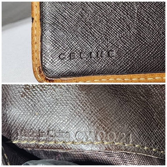 Authentic Celine Vintage Macadam PVC Leather Long Wallet Brown - Picture 6 of 13